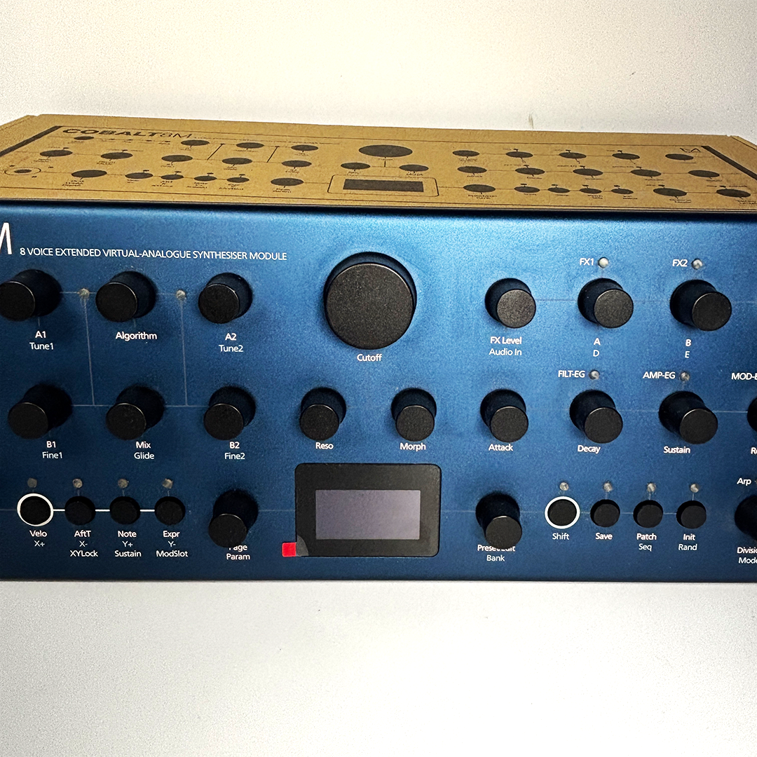 Modal Cobalt8M front panel with controls and screen 2 – used synthesizer module