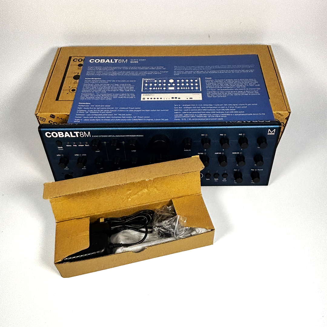 Modal Cobalt8M full packaging and accessories – used synthesizer module