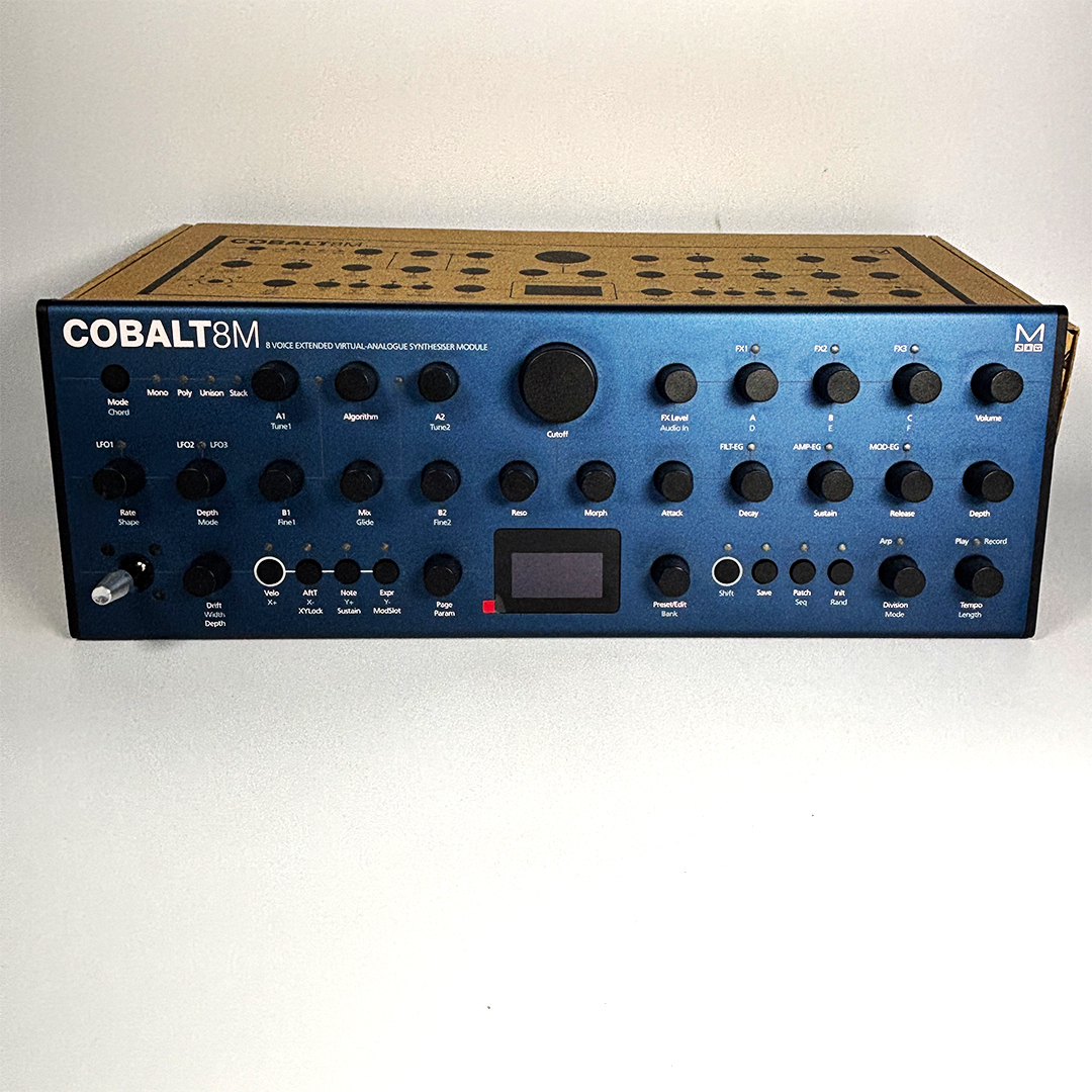 Modal Cobalt8M full front panel with controls and screen – used synthesizer module